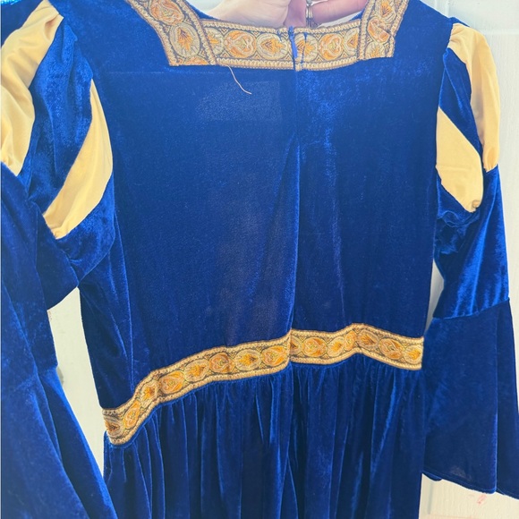 Royal Blue and Gold Kids Costume - Picture 3 of 4